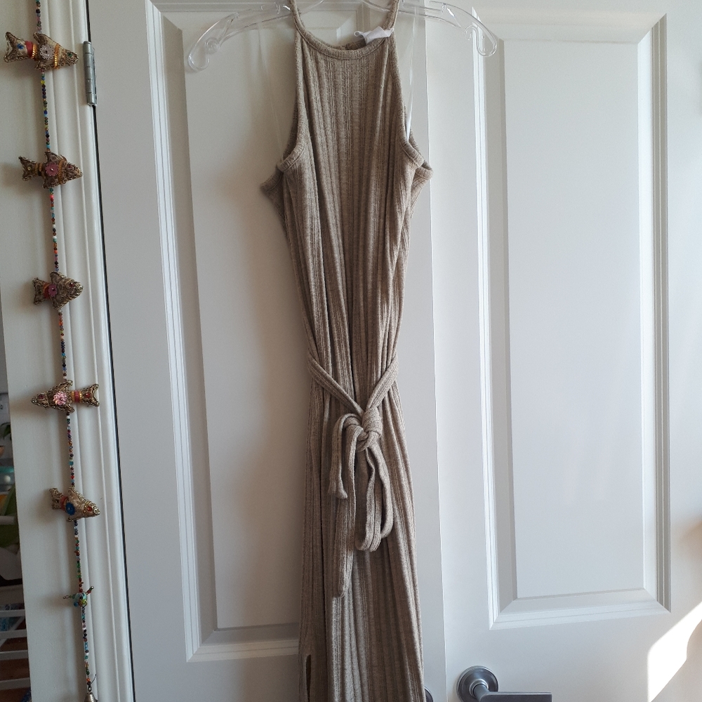 Beige knitted Anthropologie dress, size S